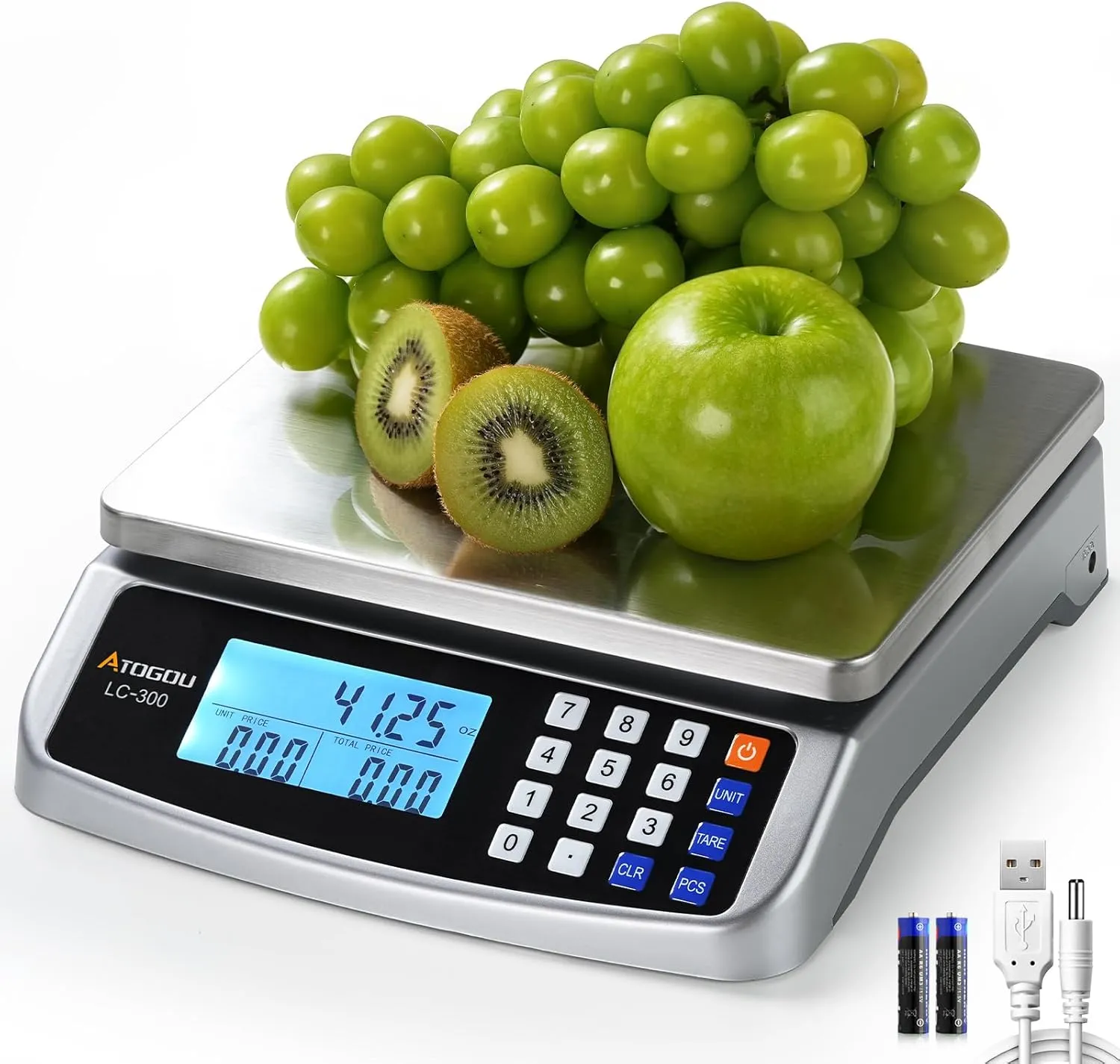 ATOGOU Commercial Kitchen Scale (66lb)