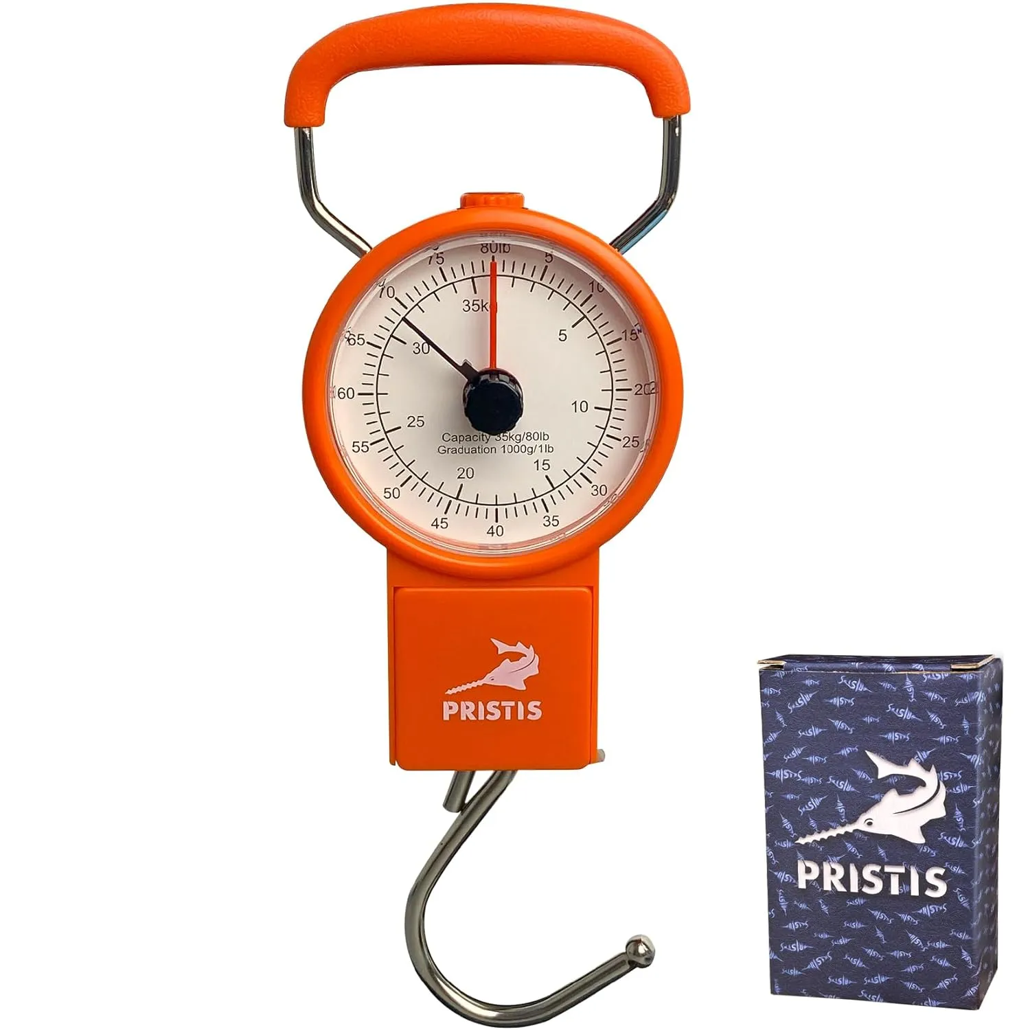 Pristis Analog Fishing Hanging Scale (80 LBs)