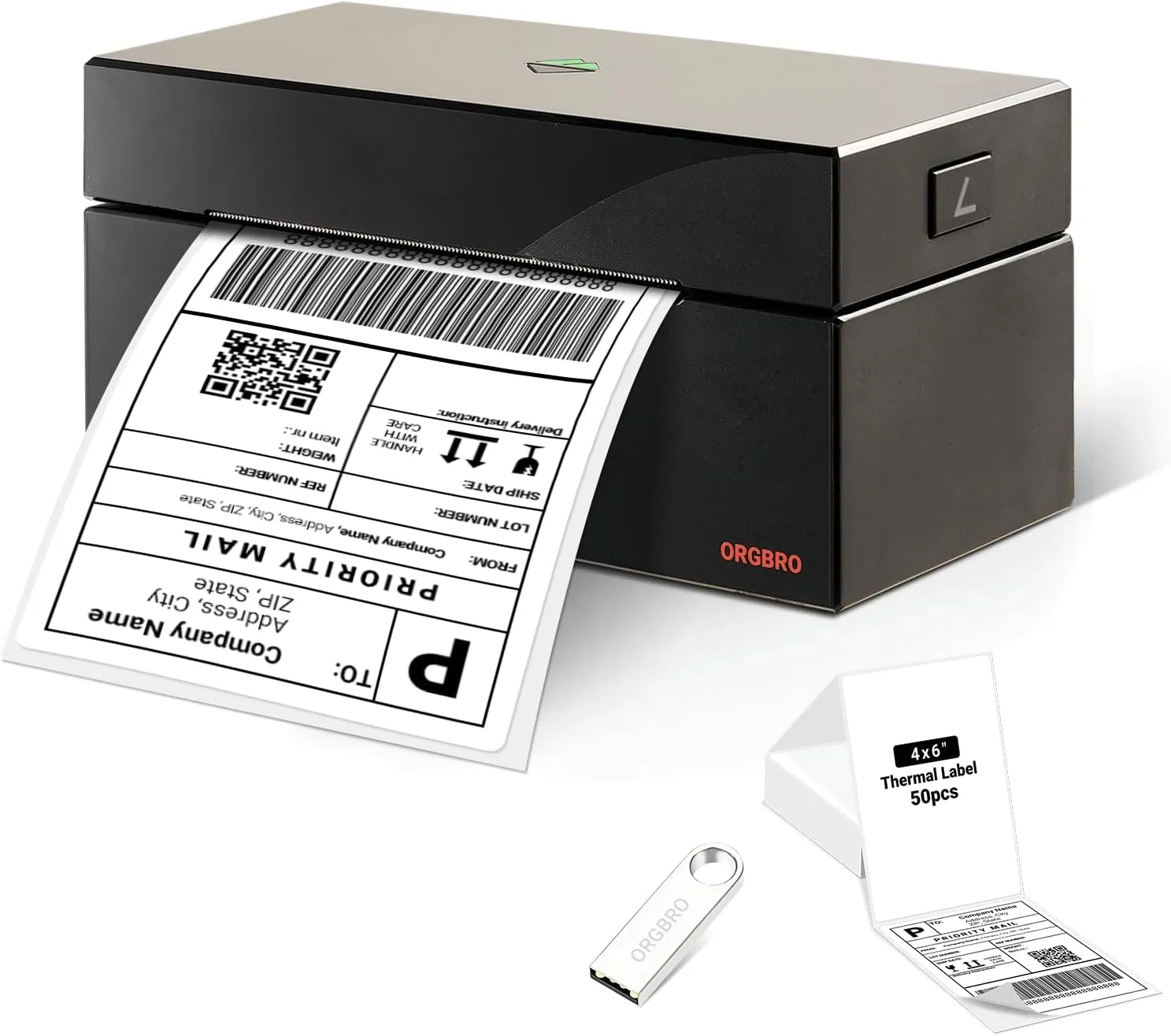 ORGBRO Z1 High-Speed Thermal Label Printer