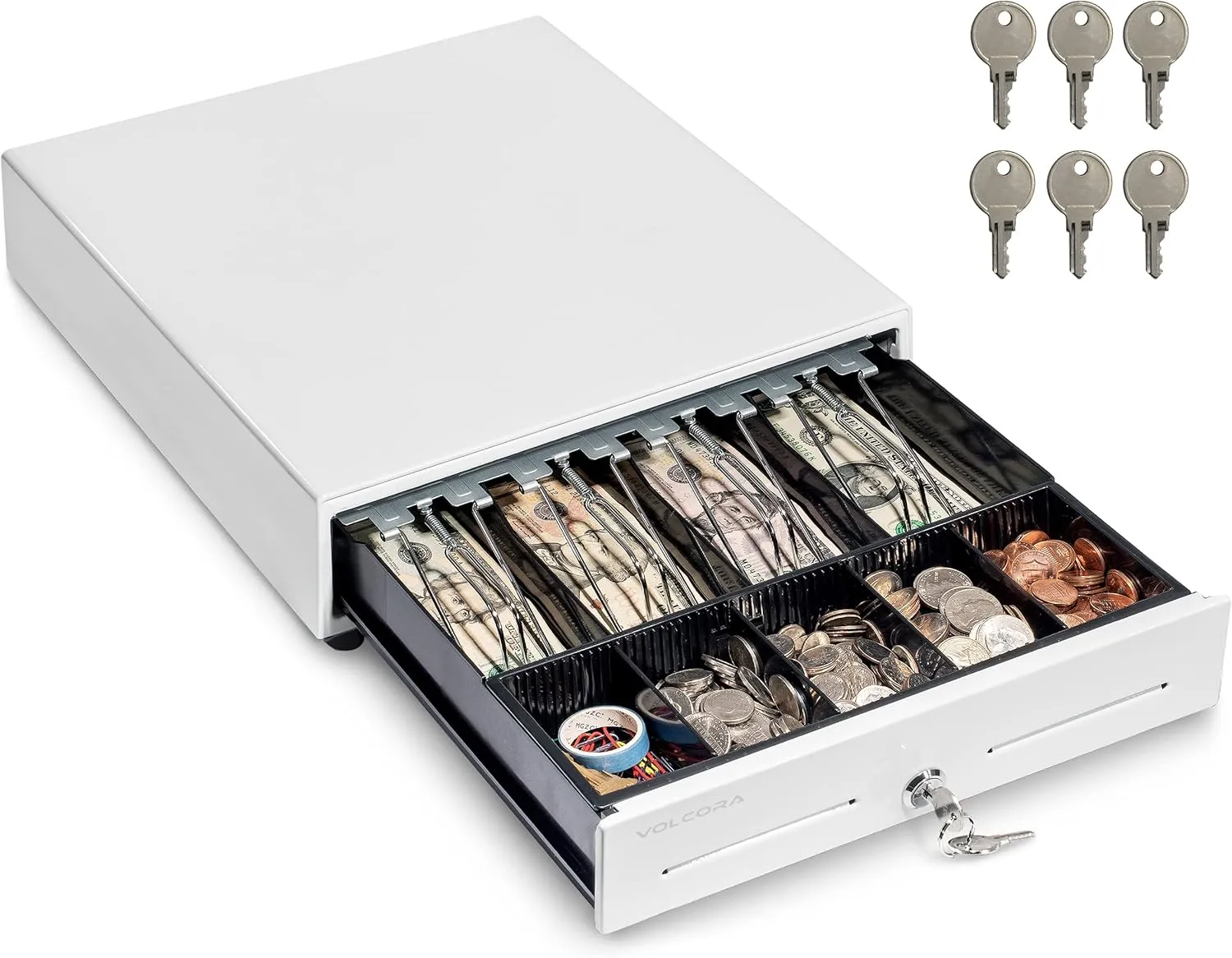 Volcora 13" POS Cash Register Drawer (4 Bill/5 Coin)